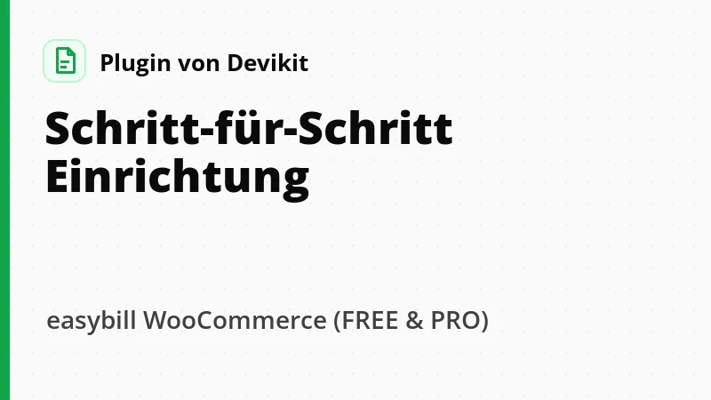 Titelbild des Videos zur Einrichtung von easybill WooCommerce